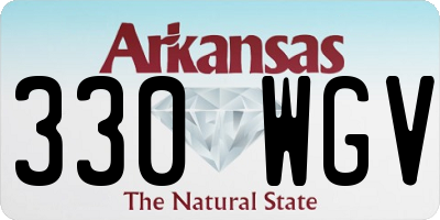 AR license plate 330WGV