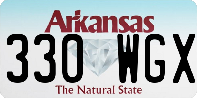 AR license plate 330WGX