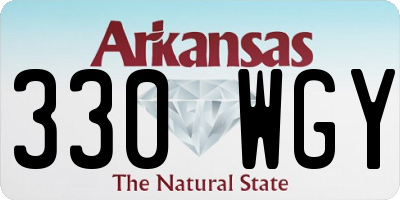 AR license plate 330WGY