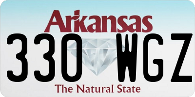 AR license plate 330WGZ