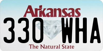 AR license plate 330WHA