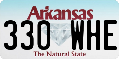 AR license plate 330WHE
