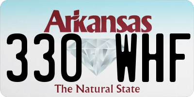 AR license plate 330WHF