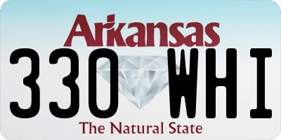 AR license plate 330WHI