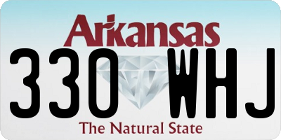 AR license plate 330WHJ