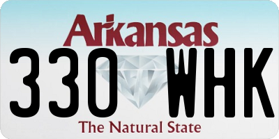 AR license plate 330WHK