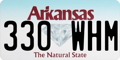 AR license plate 330WHM