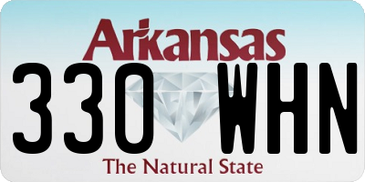 AR license plate 330WHN