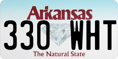 AR license plate 330WHT