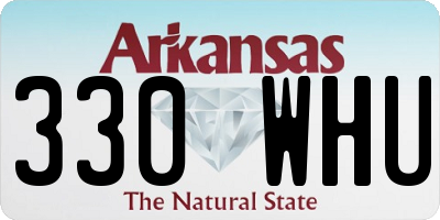 AR license plate 330WHU
