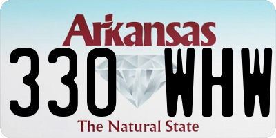 AR license plate 330WHW