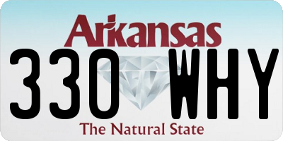AR license plate 330WHY