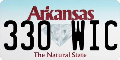 AR license plate 330WIC