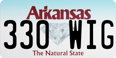 AR license plate 330WIG