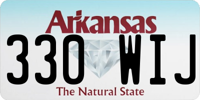 AR license plate 330WIJ