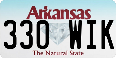 AR license plate 330WIK