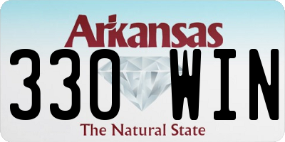 AR license plate 330WIN