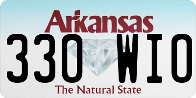 AR license plate 330WIO
