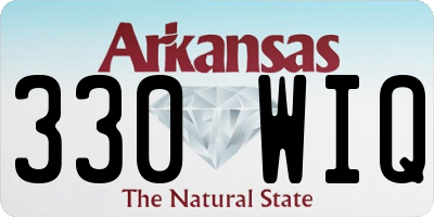 AR license plate 330WIQ