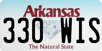 AR license plate 330WIS