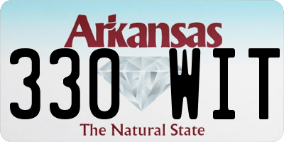 AR license plate 330WIT