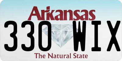 AR license plate 330WIX