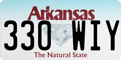 AR license plate 330WIY