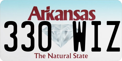 AR license plate 330WIZ