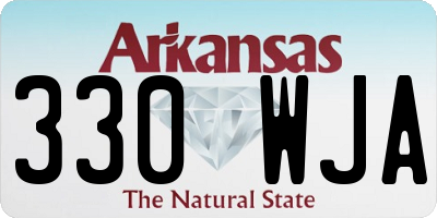 AR license plate 330WJA
