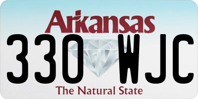 AR license plate 330WJC