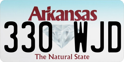 AR license plate 330WJD