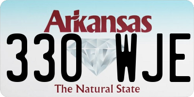 AR license plate 330WJE