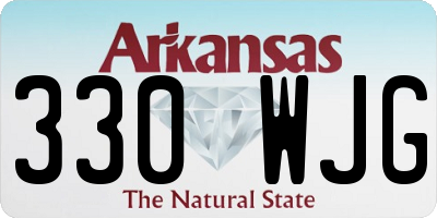 AR license plate 330WJG