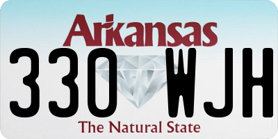 AR license plate 330WJH