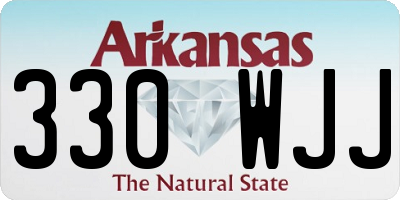 AR license plate 330WJJ