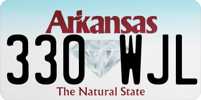 AR license plate 330WJL