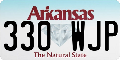 AR license plate 330WJP