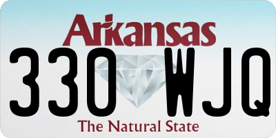 AR license plate 330WJQ