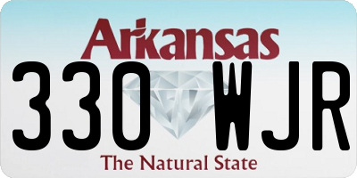 AR license plate 330WJR