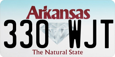 AR license plate 330WJT