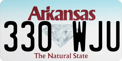 AR license plate 330WJU