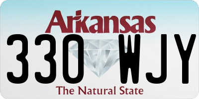 AR license plate 330WJY