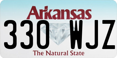 AR license plate 330WJZ