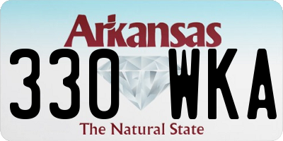 AR license plate 330WKA