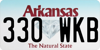 AR license plate 330WKB