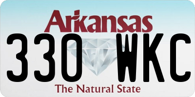 AR license plate 330WKC
