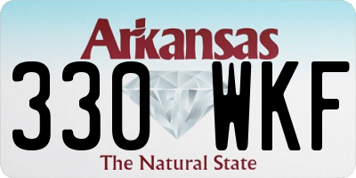 AR license plate 330WKF