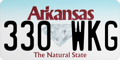 AR license plate 330WKG