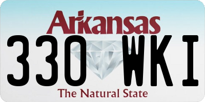 AR license plate 330WKI