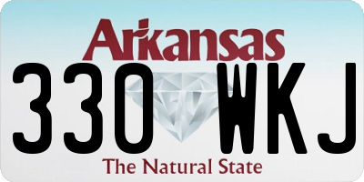 AR license plate 330WKJ